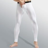 PXiakgy muške hlače za mlade muške elastične gamaše torba dugačke vitke odvojene muške pantalone za pantalone bijele + 3xl