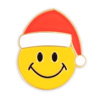 Pinmart's Božić Santa Yellow Smiley Lice za odmor LEAL PIN
