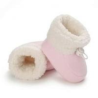 Baby plišane cipele Toddler čizme Premium mekane jedinice protiv klizanja tople zimske čizme za novorođenčad dječje djevojke preraže 0-18m
