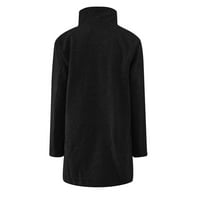 Pedort Blazer jakne za žene Blazer dugih rukava uredski poslovni kaputi Black, XL