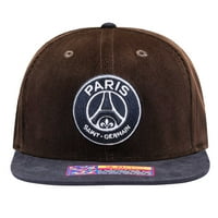 Muški smeđi Pariz Saint-Germain konjak snapback šešir - OSFA