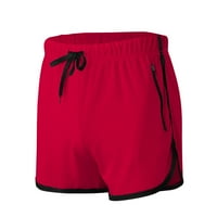 Muške fitness hlače Trokrevetne hlače Sportske kratke hlače Brze sušenje pantalone Muške labave pantalone pantalone casual pantalone crveno l