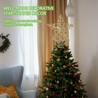 Gvožđe Xmas Decor Decor u obliku zvezde Xmas Treetop Ornament Family Božićni poklon