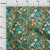 Onuone svilena tabby zelena tkanina cvjetna tkanina za šivanje tiskane ploče od tiskane od dvorišta široko