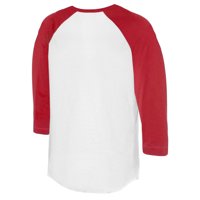 Ženska malena repa bijela crvena boston crvena tako bronto 3 majica 4 rukava