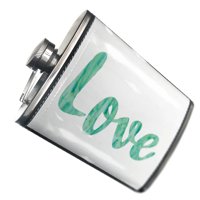 Flask Love Majčin dan Zelena akvarela