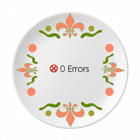 Programsko sučelje programera Nema grešaka cvijeća keramika ploča za tanku posuđe za večeru