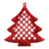 Božićni ukrasi postavljeni za Xmas Tree Metal Decor za viseće za božićne ukrase za ukrase dekor rođendan božićnim dekolima Dječji pokloni