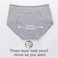 Ženske pamučne čvrste menstrualne gaćice sa džepom plus veličine malene struke Udobne gaže za donje rublje L-4XL