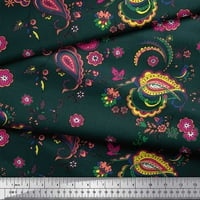 Soimoi Georgette viskoza tkanina cvjetna i paisley ispisana zanata tkanina od dvorišta široka