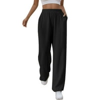 Kneelentne ženske hlače Dressy casual ženska štampana solidna active odjeća jogger staza