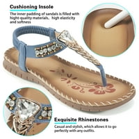 Ženske flip flops komforne stane sandale za žene ljetne elastične cipele za gležnjeve