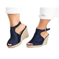 Gomelly Womens Espadrilles Anketa sa sandale za sandale Ljetne platforme Sandale Crpke protiv klizanja cipele Dame Žene Pink 5.5