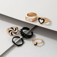 Široko otvaranje sitnice unizirane prstenove vjetrenjače za srce TAI Chi prstenje prsteni nakit akumulatori