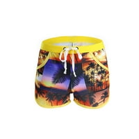 Vremenska gazgarna pantalona za plažu Brzi suhi ispisani kratkim gužvi s mrežnim kostima za kupaće kostime m