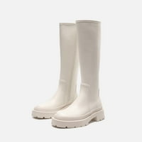 KETYYH-CHN Ženske čizme Vodootporne žene Zimske čizme Srednja teletska zimska čizme Ženske cipele Bijelo, 41