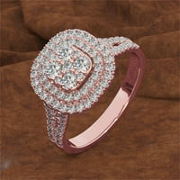 AMLBB prstenovi za žene dame modni dijamantni prsten nakit kreativni prsten nakit ružičasti zlatni prstenovi pokloni za teen djevojke na klirensu