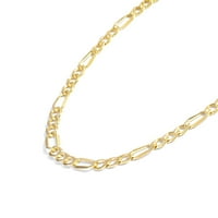 Nakit Atelier Zlatna ogrlica sa ogrlicama - 14K Čvrsti žuto zlato ispunjene figaro lative za žene i muškarce sa različitim veličinama