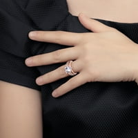 Lroplie prstenovi za žene Djevojke Diamond Oval Super pjenušava cirkonija Nakit angažirani prsten Pokloni