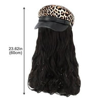 Perika ženska dugačka šeširka perika jedna ženska modna duga kovrdžava kosa veliki val