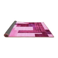 Ahgly Company Zatvoreni kvadratni orijentalni ružičasti modernih prostirki, 6 'kvadrat