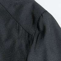 Fatuov muški kožni jakni s kapuljačom na prodaju dugih rukava zimska plus veličina crne jakne