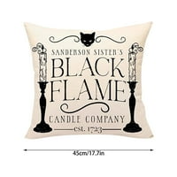SKSLOEEg Halloween jastuk pokriva crno-bijelo jastuk za jastuk za veb posteljinu od jastuka ili liječenje Halloween Jastuk za nošenje jastuci za kućni kauč na otvorenom kaučem na otvorenom