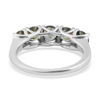Trgovina LC Parti Sapphire Bijeli dijamantski okrugli srebrni platinati kameni prsten za žene za žene Nakit Pokloni veličine CT 1. Rođendanski pokloni