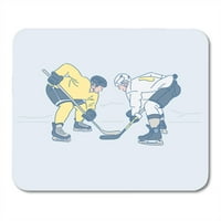 Aktivni hokej na ledu igraju doodle atlete ponašanje dječaka Mousepad jastučić za miš miš