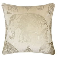 Početna COSY folija Print Slon Backing Jastuk za bacanje i umetanje slonovače