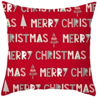 Niuer Cushion Cover Home Decor jastučnice Xmas Božićni prenosivi jastuk pokriva Santa Claus 18x18 Modern Square # komad