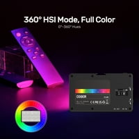 PL8R Pocket RGB Video Light 2700K-6500K Fotografija LED puni lagane ploče zatamnjene scene Ugrađene baterije sa hladnim cipelama Magetic Backsid Control