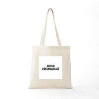 Cafepress - Super psiholog torba - prirodna platna torba, Torba za trbuhu