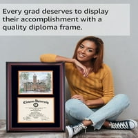 Diploma okvir za stari Dominion University, Slonovača mornarice s rollins Hall olovkom i mastilom, 27 20