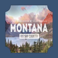 Montana, gumeni pečat i tipografija, kontura