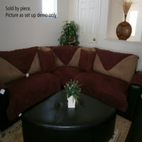 'fit ® sekcijski kauč zaštitni zaštitnik, mikro suede prekriveni kauč na kauču koji se prodaju ne cijeli set, boja može varirati od monitora