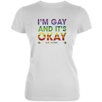 Gay Pride je u redu, ja sam meka majica Bijela juniora u Gay Burlingtonu - srednja majica
