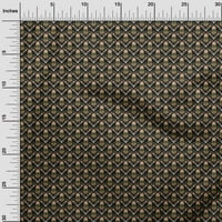 Onuone Georgette viskoza crna tkanina azijska suzanija tkanina za šivanje tiskane ploče od dvorišta širom dvorišta