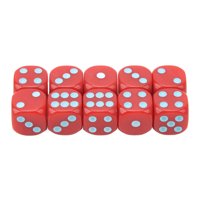 Sidede kockice, otpornost na udarce Zaokružene kutne kockice za tablice igre crvene plave tačkice