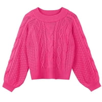 Dukseri za djevojke seksi labavi trčanje ženski džemperi ružičasti veličine l