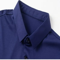 Muška košulja Muška majica dugih rukava Regularna fit casual Business Golfs Majice za muškarce Proljetne odjeće Polo majice za muškarce