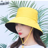 Ženska paketna reverzibilna kašika šešir UV zaštita od sunca Široka Bjelobrojna kapa za plažu - žuta