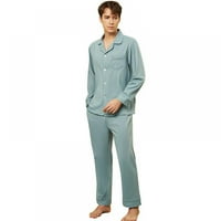 Parovi pidžama ženski muškarci dugih rukava za spavanje pamuk udobna dnevna odjeća proljeće jesen casual domaće odijelo