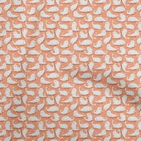 Onuone pamučne kambrične lagane breskve azijske kawaii šivaće tkanine uz dvorište tiskano diiy odjeća šiva