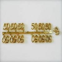 Minijaturni broj Charm znak Zlato