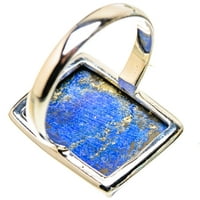 Veliki Lapis Lazuli Ring Veličina 11. - Ručno rađen boho vintage nakit RING132263
