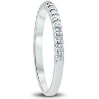 Pompeii Cttw Diamond Spackanje ženski vjenčani prsten 10k bijelo zlato