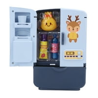Little Chef igračka, mini frižider ABS materijal poboljšava iskustvo za dječji poklon za dječju igračku za više od godina star plave boje