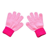 Dječja djeca dojenčad i dječji rukavice, dječja dječja zimska rukavice u boji blok puni prst toplo pletene rukavice