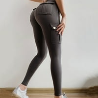 Sportske joge hlače za žene mršave sa džepovima Trčevi trkački pantalona